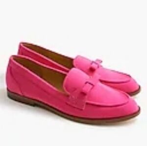 J. Crew Factory New Without Box Women's Pink Bow Loafers Size 6.5